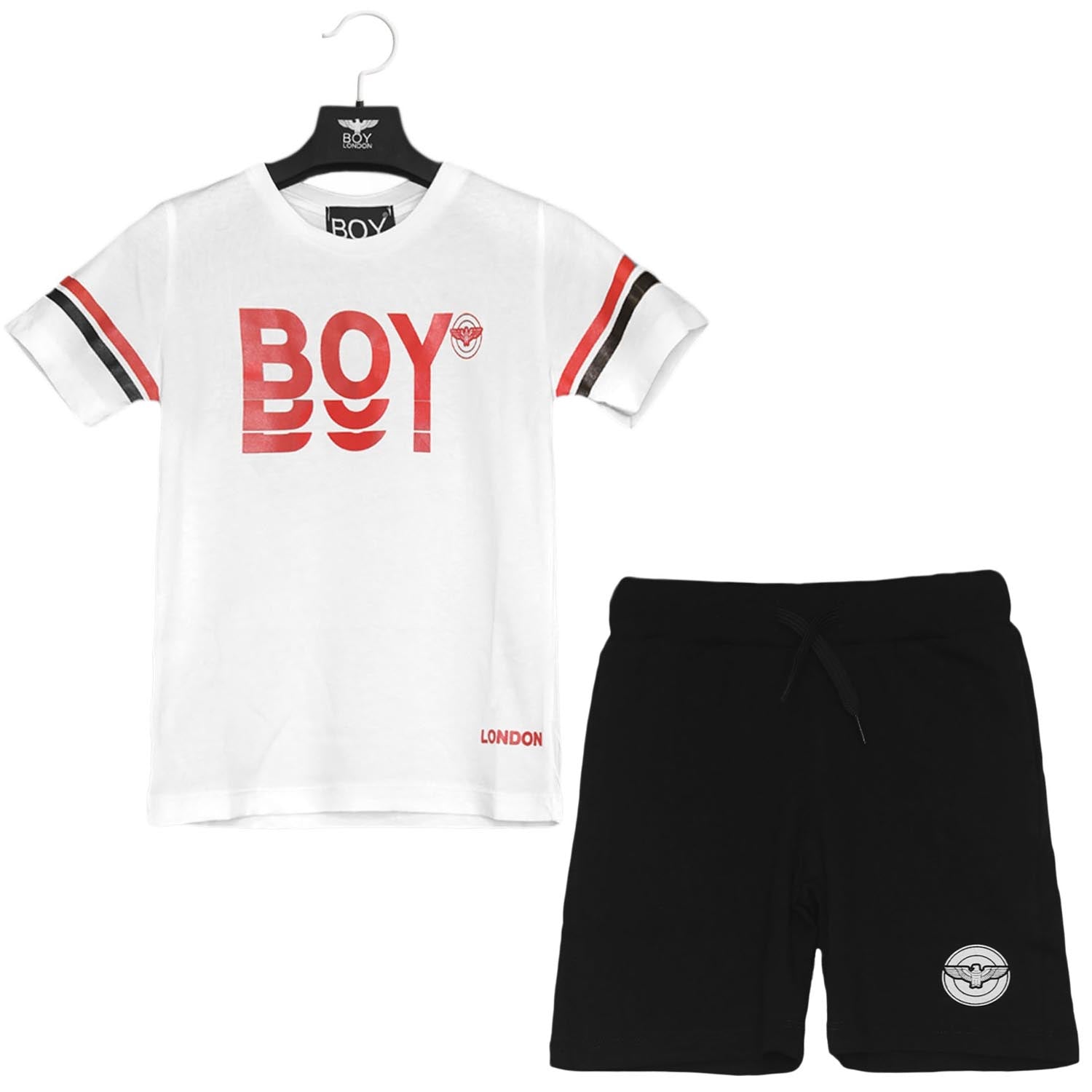 Completo corto baby-boy BOY LONDON jersey 100% cotone.