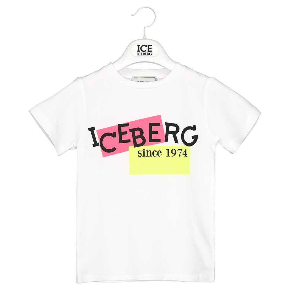 T-shirt Iceberg bambina fluo