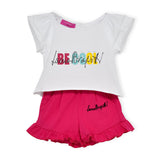 Completo t-shirt e pantaloncino neonata Laura Biagiotti in jersey