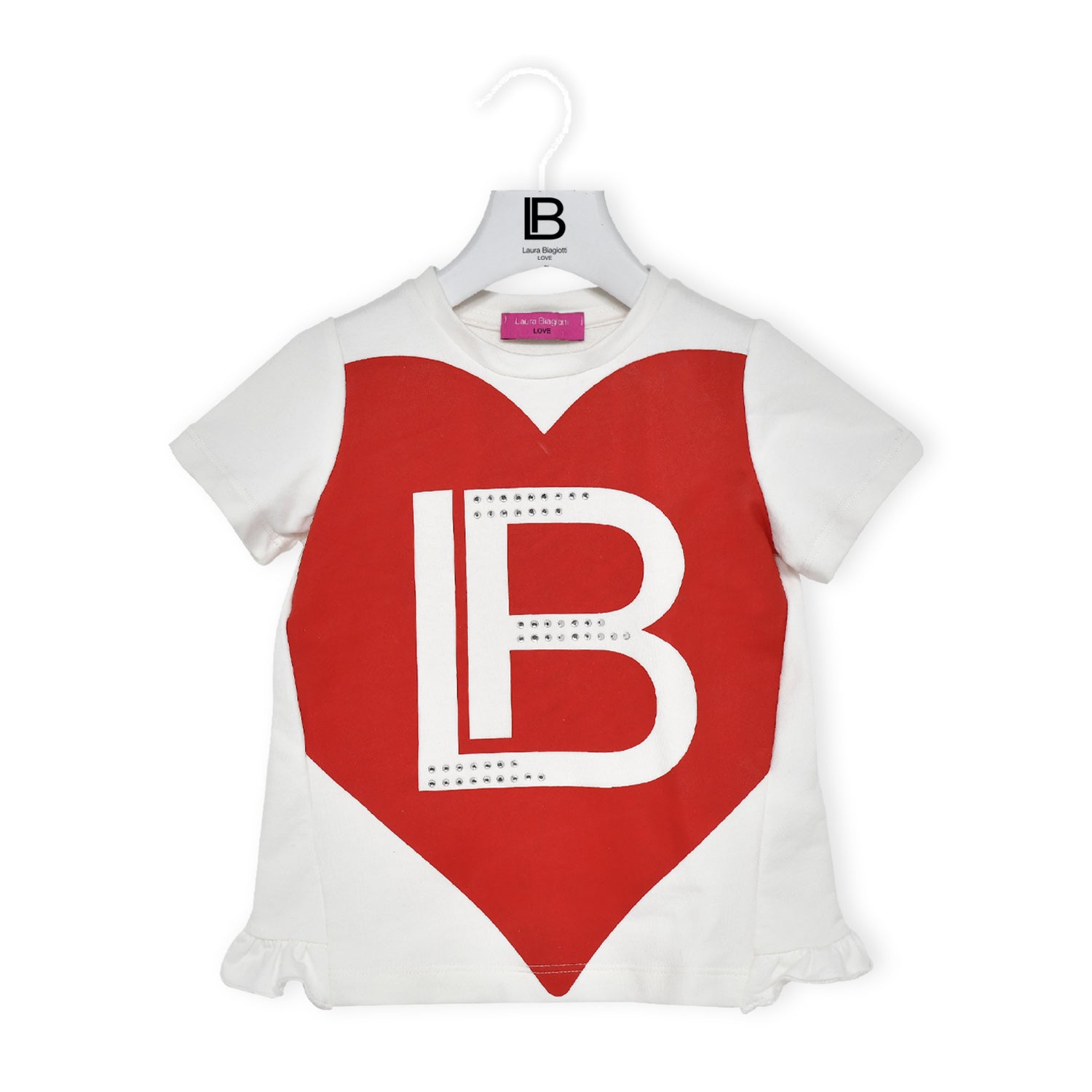 Completo t-shirt e leggings bambina Laura Biagiotti in jersey+felpa