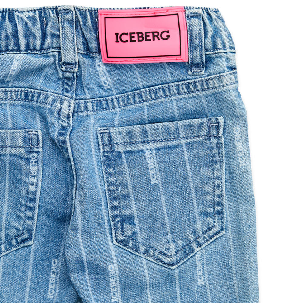 Pantalone bambina Iceberg in denim