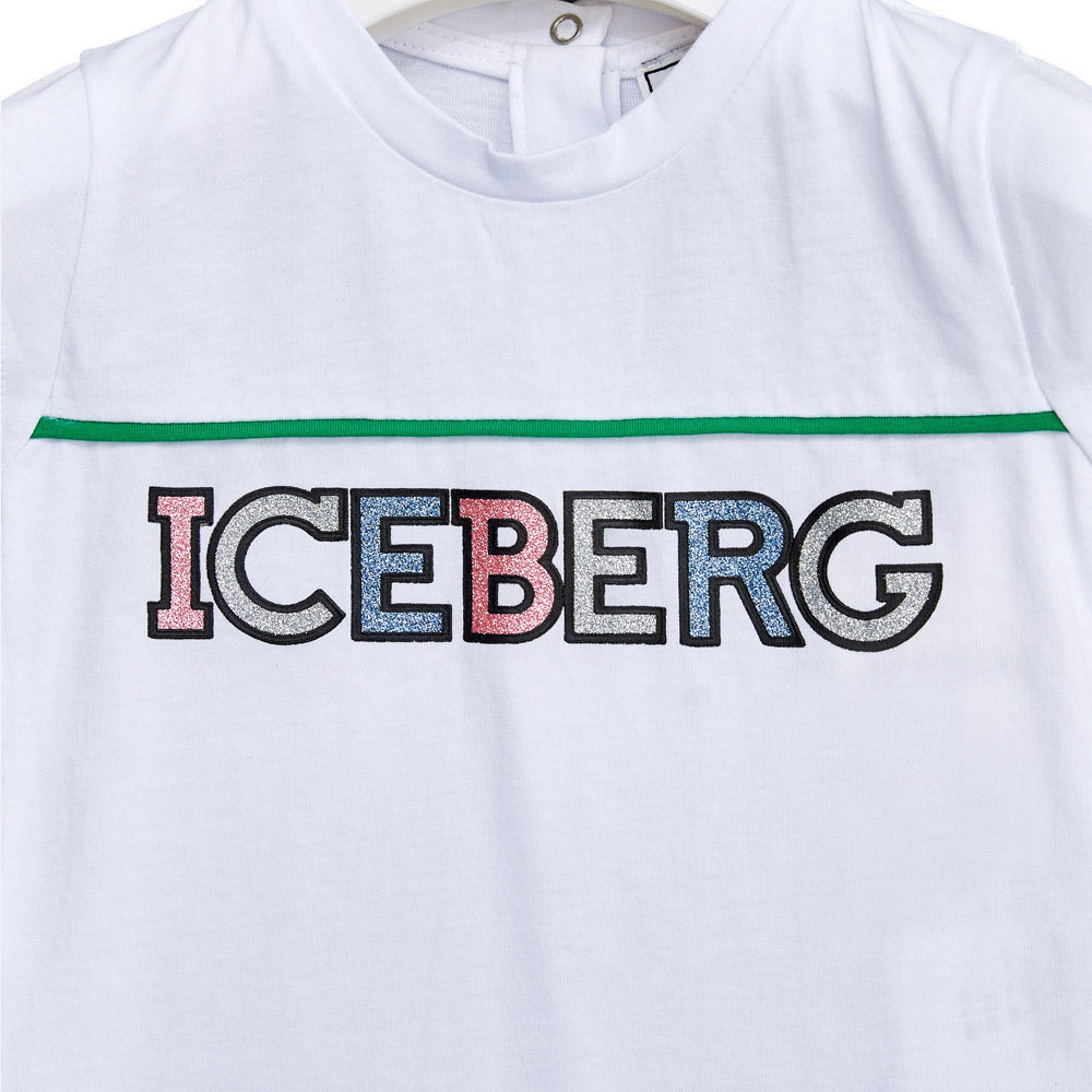 T-shirt bambina Iceberg in cotone