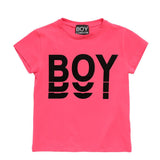 T-shirt in jersey da bambina BOY LONDON con applicazione vinile