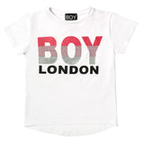 T-shirt in jersey da bambina BOY LONDON glitter e borchie
